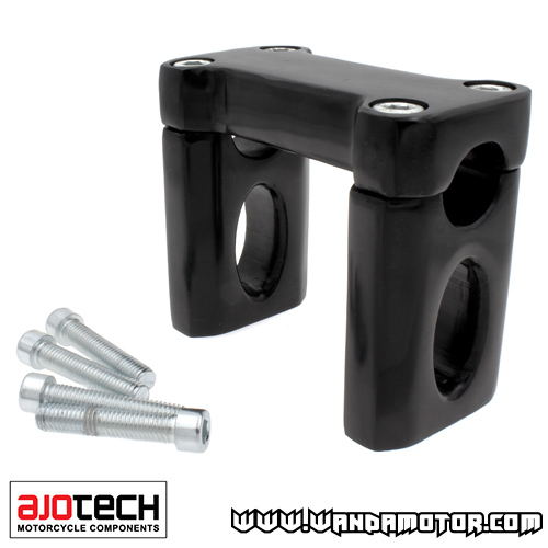 Handlebar riser kit Ajotech black